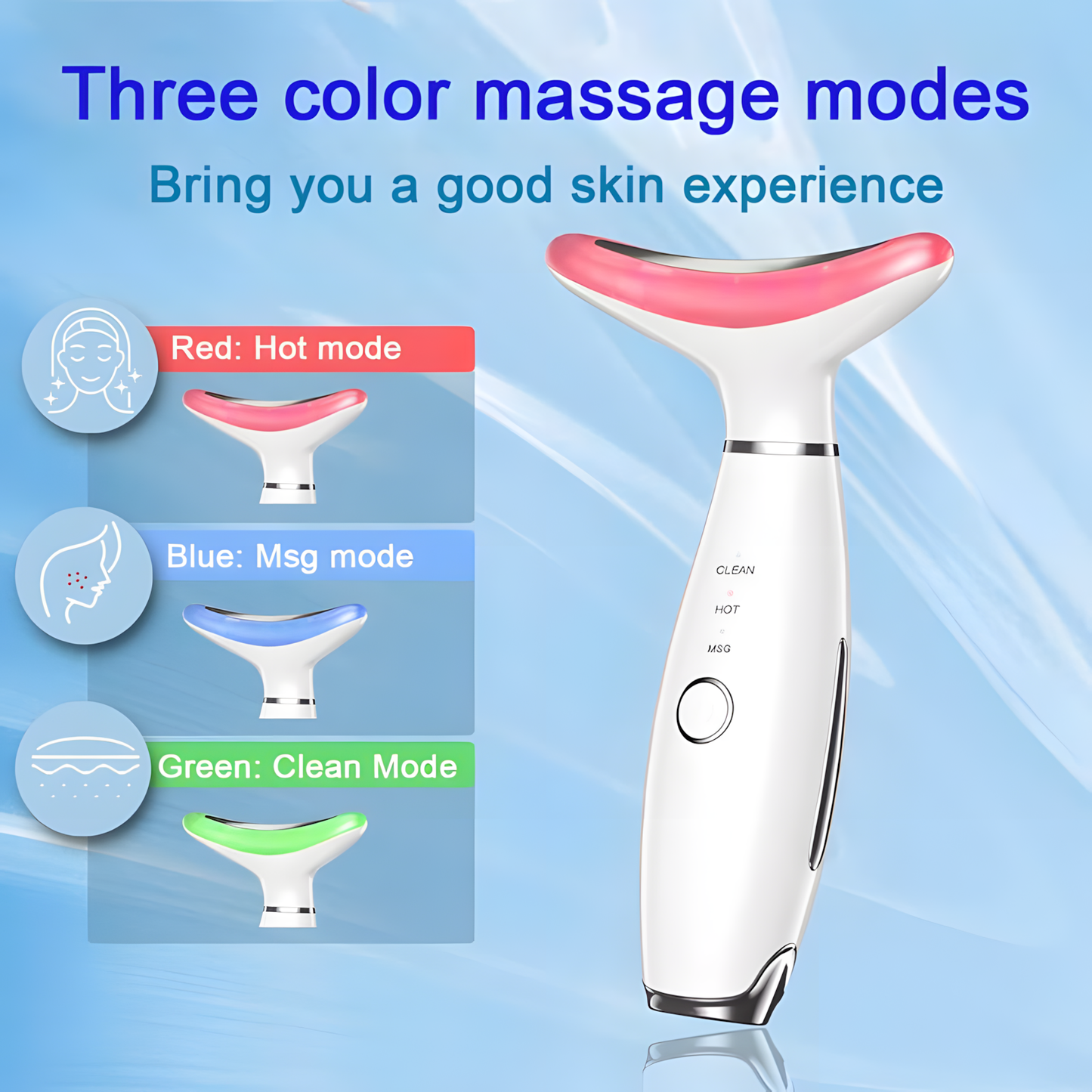 3-in-1 EMS Neck & Face Massager – Lifts, Tightens & Smooths