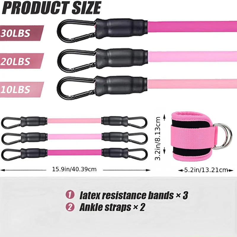 Ankle Straps Resistance Bands for Fitness & Gym