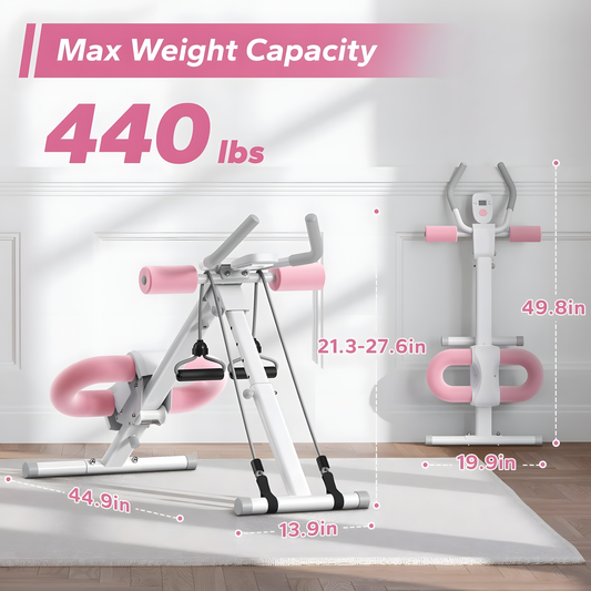 Adjustable Ab Trainer – Foldable Core & Glute Workout Machine