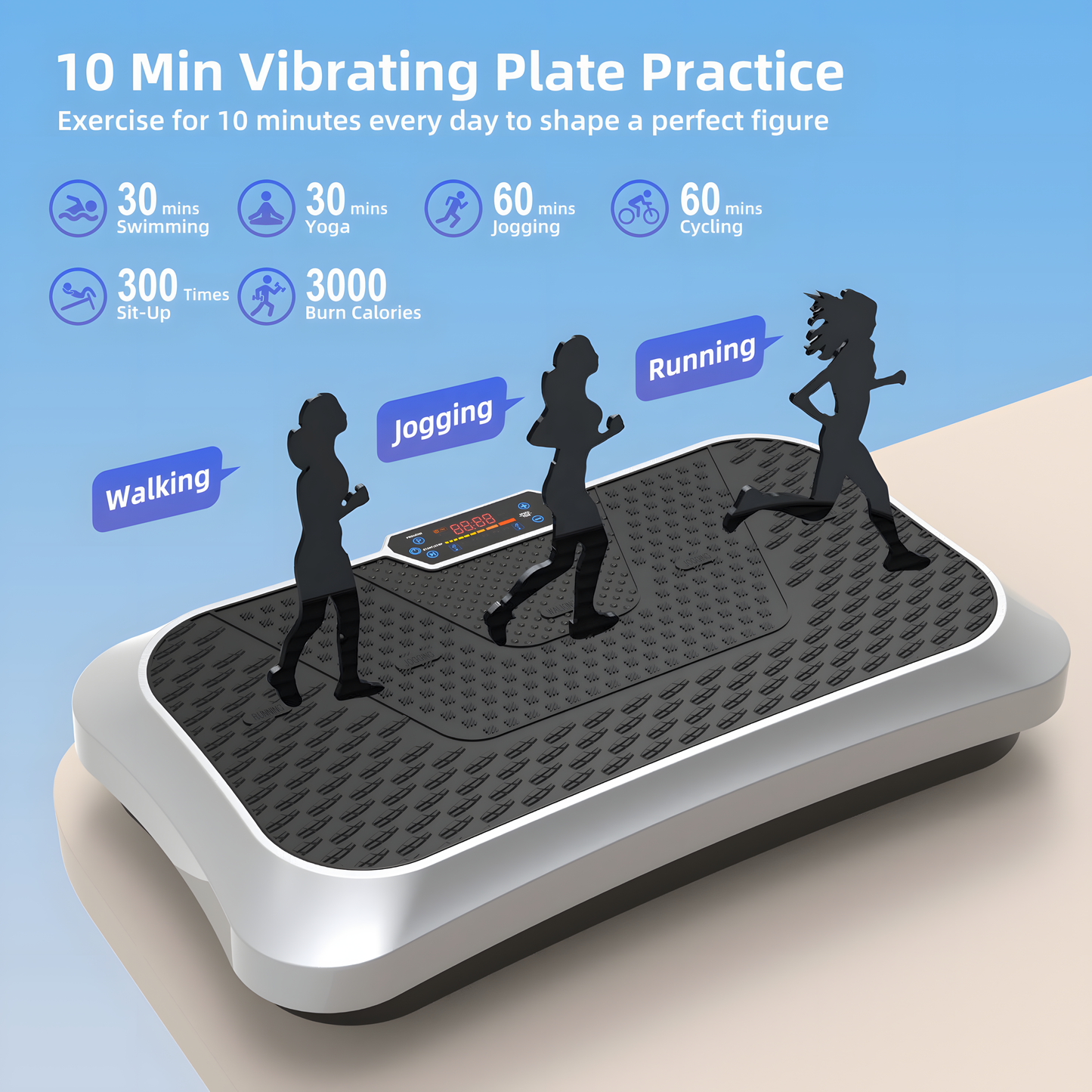 330lbs Capacity Vibration Plate Machine