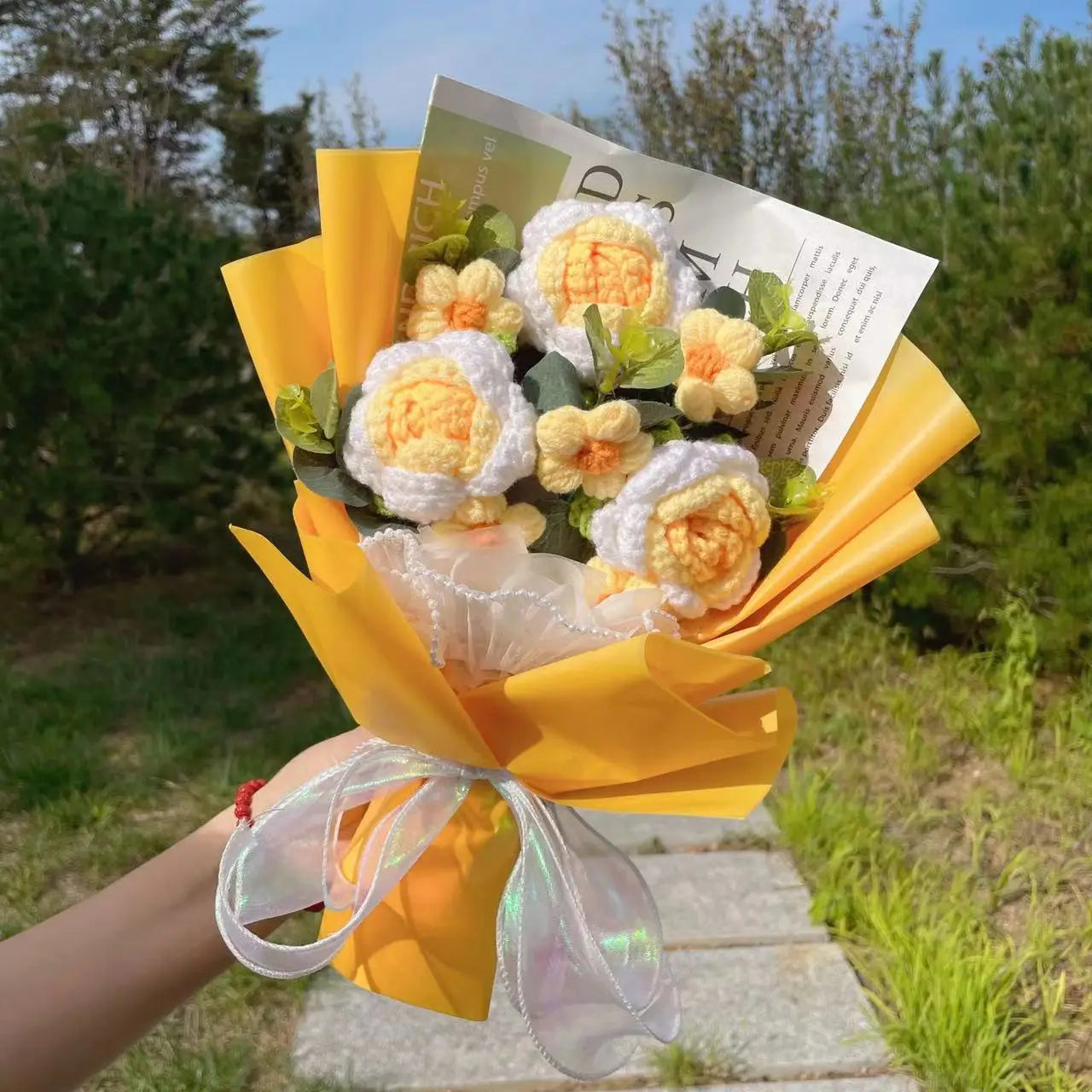Handmade Crochet Sunflower Bouquet – Perfect Gift for Any Occasion