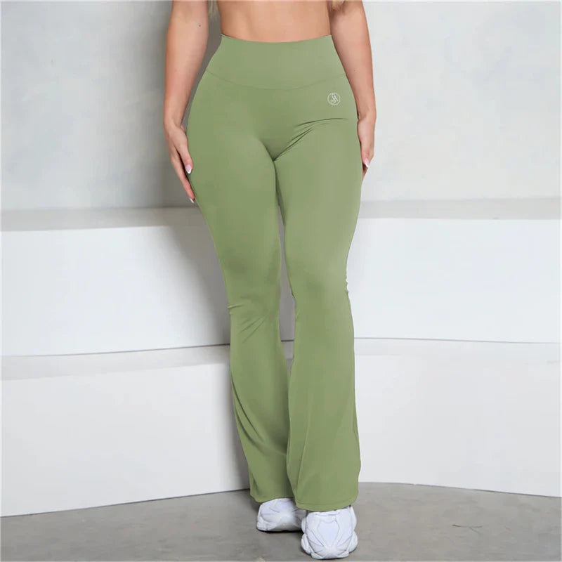 Push up leggings with flare packets