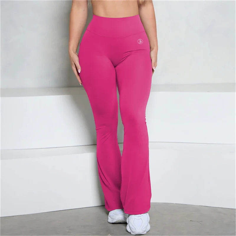 Push up leggings with flare packets