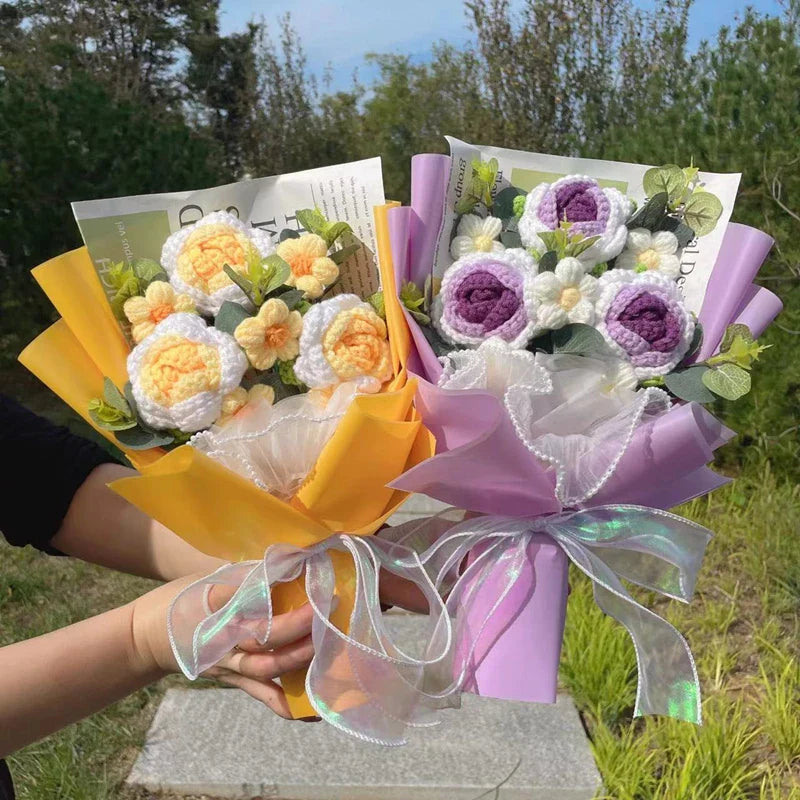 Handmade Crochet Sunflower Bouquet – Perfect Gift for Any Occasion