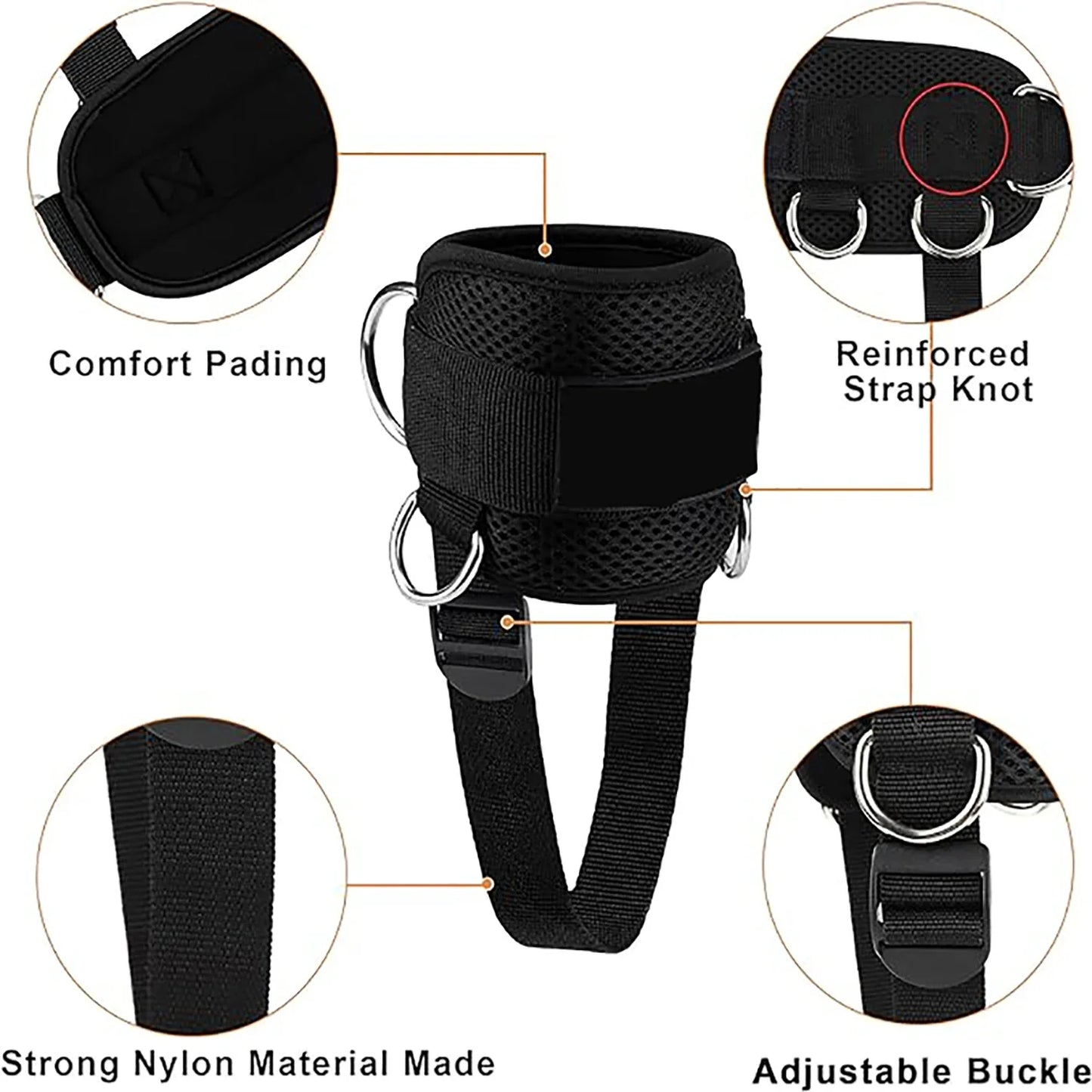 Ankle Straps Resistance Bands for Fitness & Gym