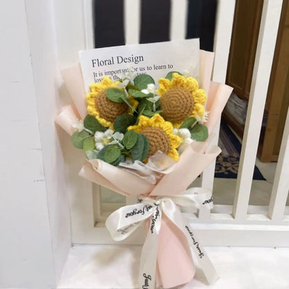 Handmade Crochet Sunflower Bouquet – Perfect Gift for Any Occasion