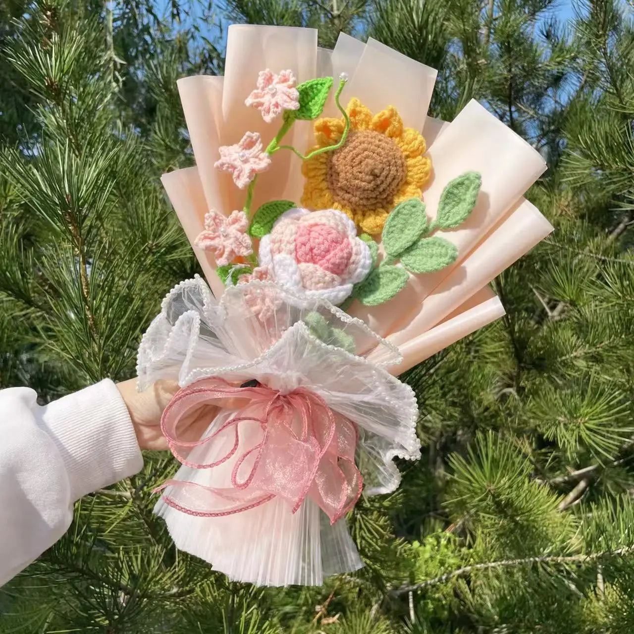 Handmade Crochet Sunflower Bouquet – Perfect Gift for Any Occasion
