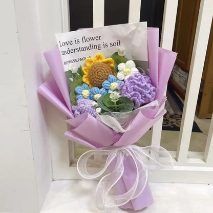 Handmade Crochet Sunflower Bouquet – Perfect Gift for Any Occasion