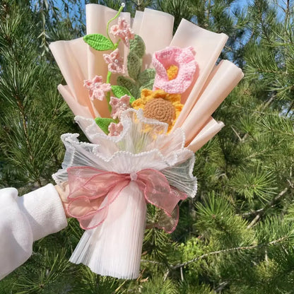 Handmade Crochet Sunflower Bouquet – Perfect Gift for Any Occasion