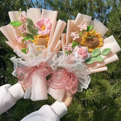 Handmade Crochet Sunflower Bouquet – Perfect Gift for Any Occasion