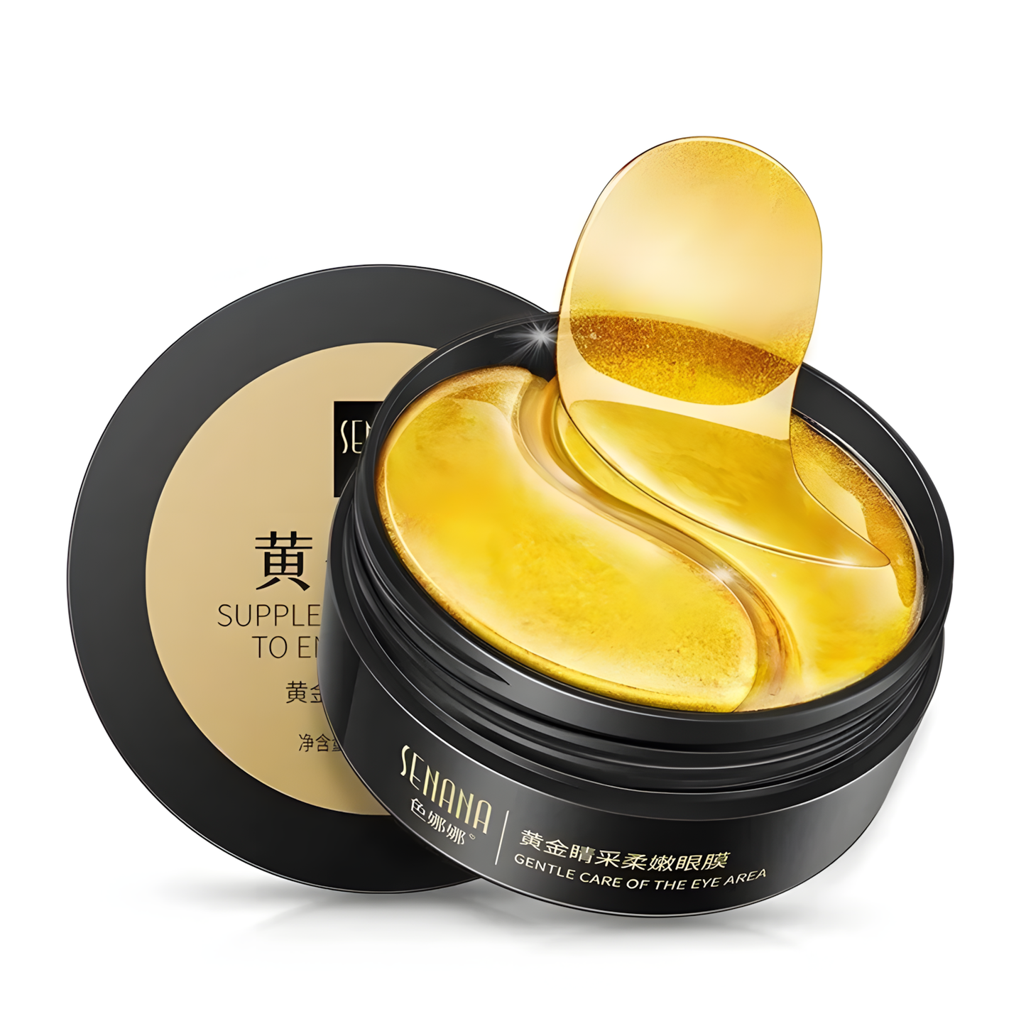60pcs Gold Collagen Eye Masks – Hydrating, Anti-Fatigue & Nourishing