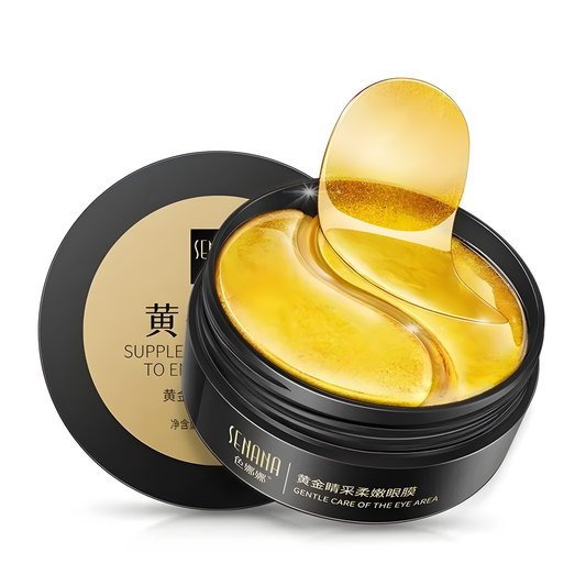 60pcs Gold Collagen Eye Masks – Hydrating, Anti-Fatigue & Nourishing