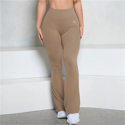 Push up leggings with flare packets