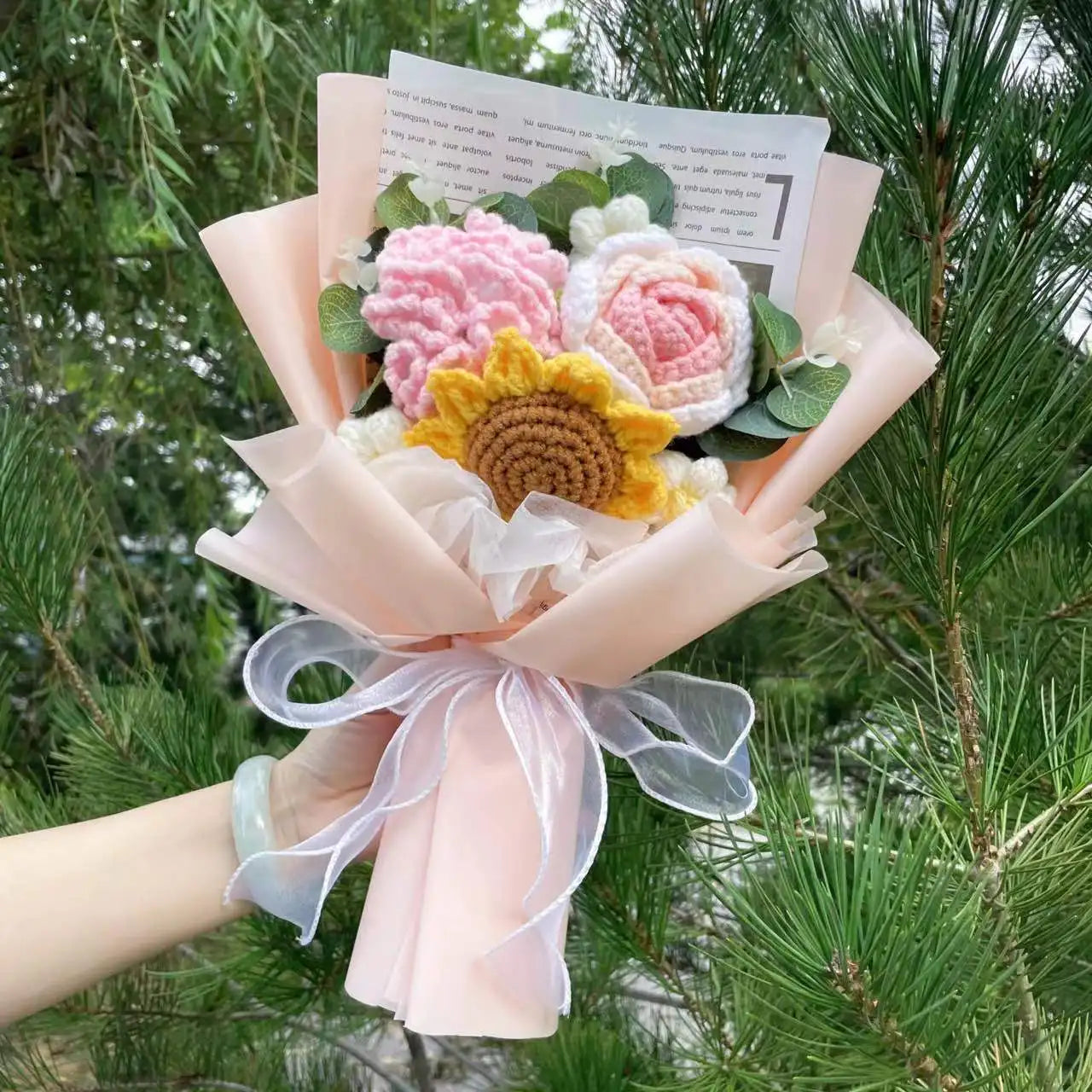 Handmade Crochet Sunflower Bouquet – Perfect Gift for Any Occasion