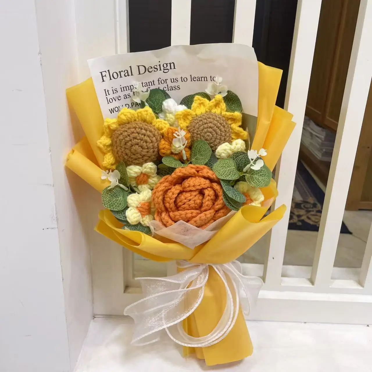 Handmade Crochet Sunflower Bouquet – Perfect Gift for Any Occasion