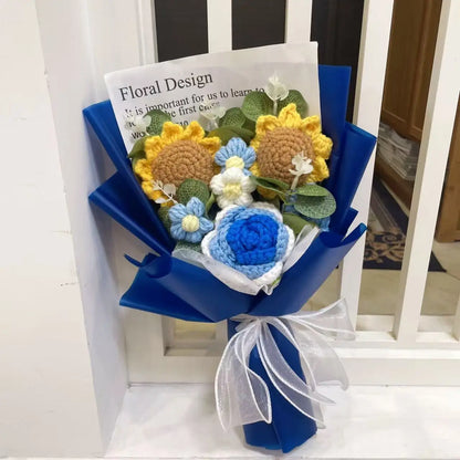 Handmade Crochet Sunflower Bouquet – Perfect Gift for Any Occasion