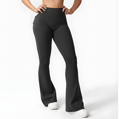 Push up leggings with flare packets