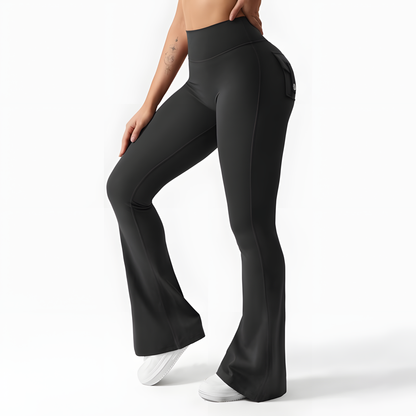 Push up leggings with flare packets